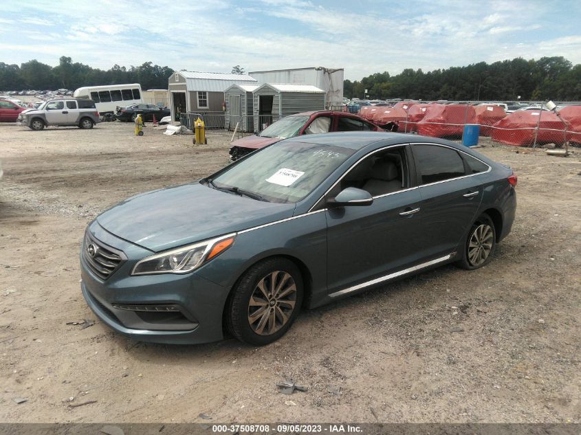 2015 HYUNDAI SONATA 2.4L SPORT - 5NPE34AF2FH049543