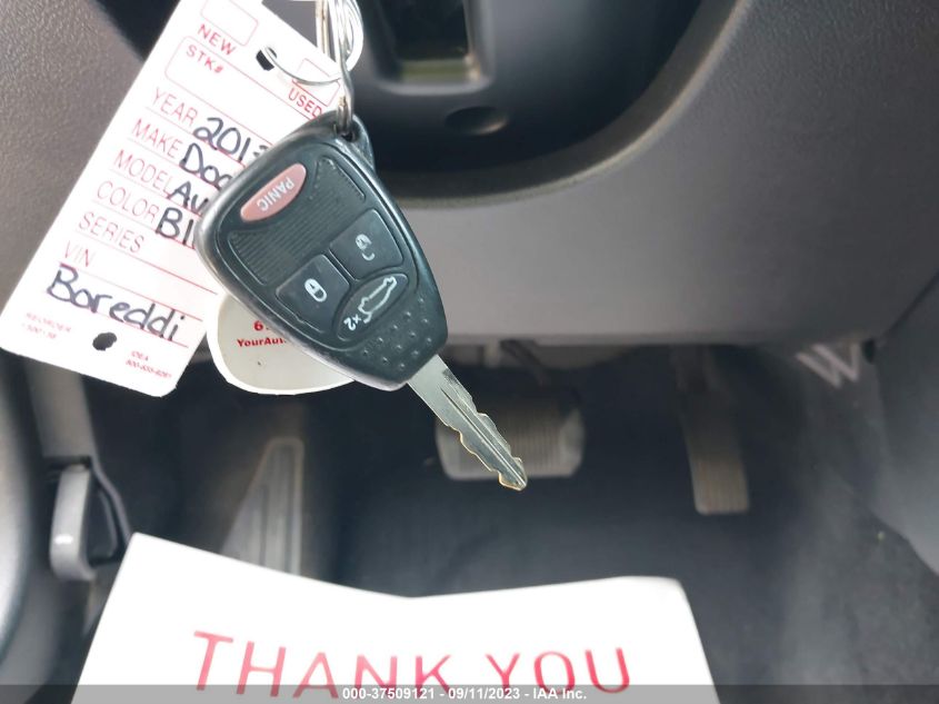 2013 DODGE AVENGER SE - 1C3CDZABXDN626321