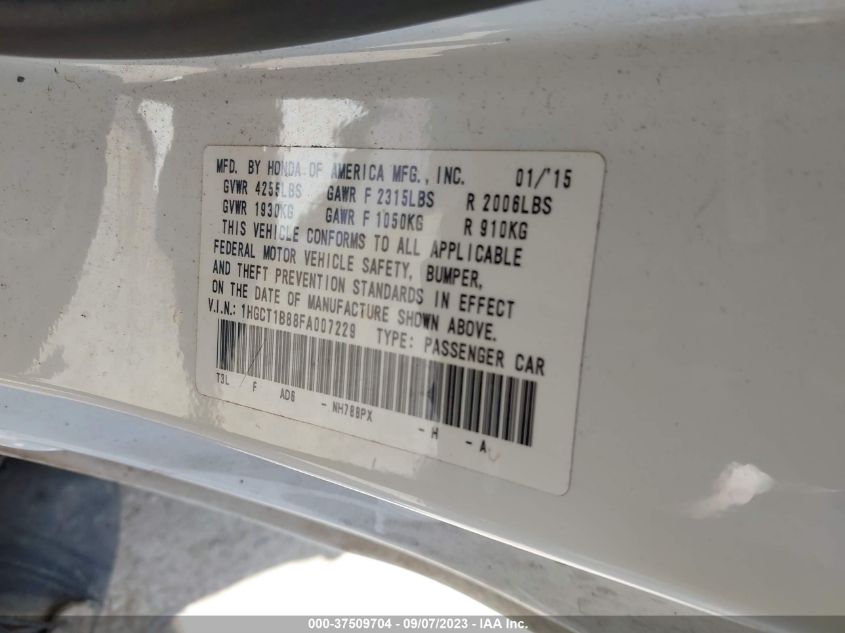 2015 HONDA ACCORD COUPE EX-L 1HGCT1B88FA007229