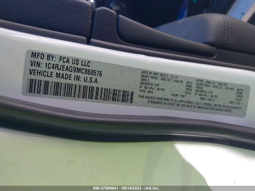 2021 JEEP GRAND CHEROKEE LAREDO - 1C4RJEAG9MC860576