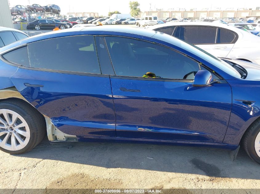 2022 TESLA MODEL 3 - 5YJ3E1EA4NF241980