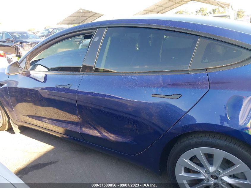 2022 TESLA MODEL 3 - 5YJ3E1EA4NF241980
