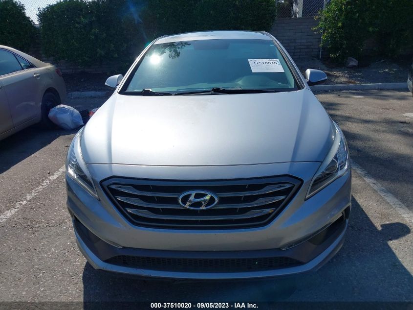 2016 HYUNDAI SONATA 2.4L SPORT - 5NPE34AF9GH266959