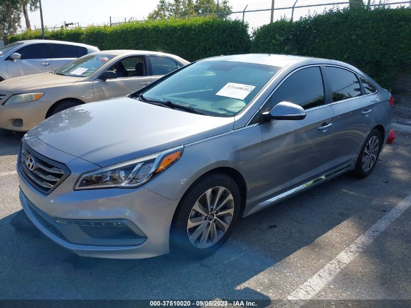 2016 HYUNDAI SONATA 2.4L SPORT - 5NPE34AF9GH266959