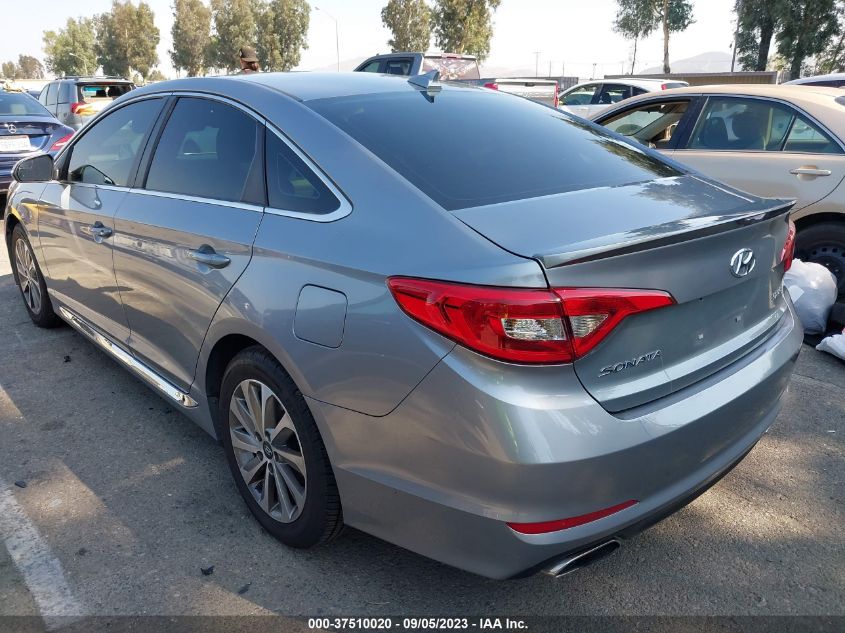 2016 HYUNDAI SONATA 2.4L SPORT - 5NPE34AF9GH266959