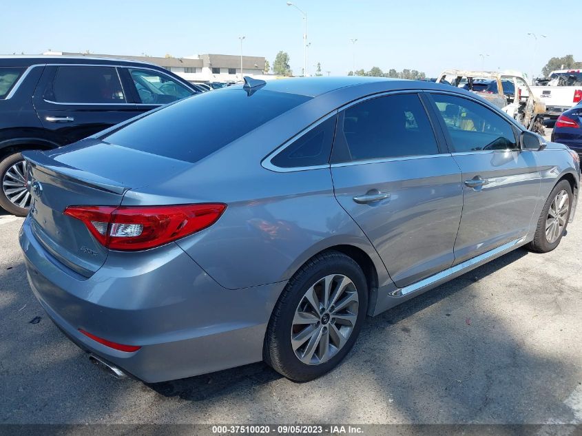 2016 HYUNDAI SONATA 2.4L SPORT - 5NPE34AF9GH266959