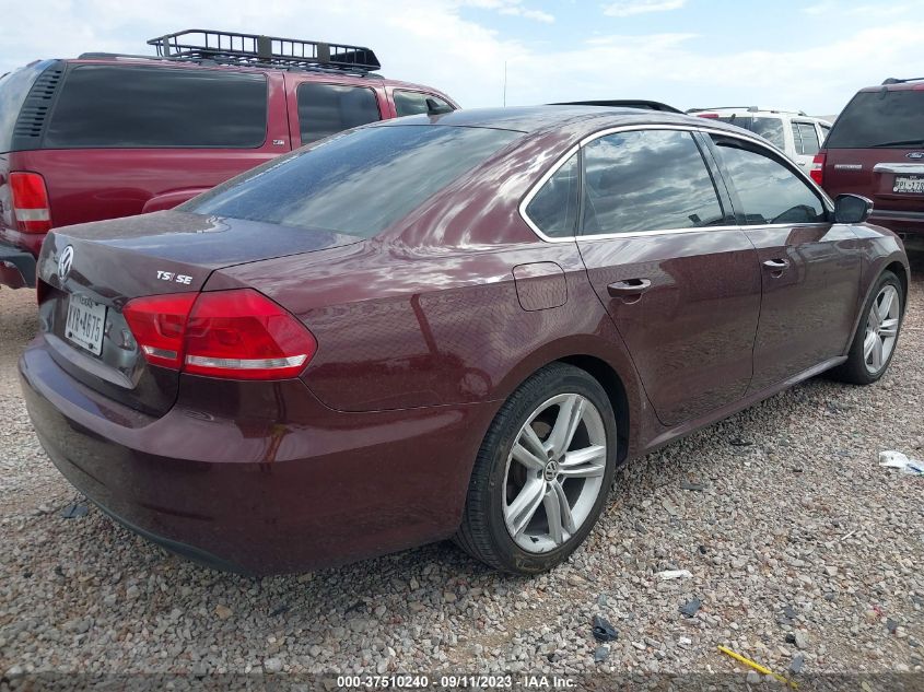 2014 VOLKSWAGEN PASSAT SE W/SUNROOF - 1VWBT7A38EC036720