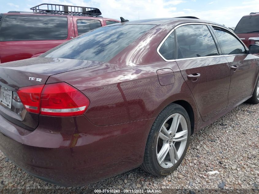 2014 VOLKSWAGEN PASSAT SE W/SUNROOF - 1VWBT7A38EC036720