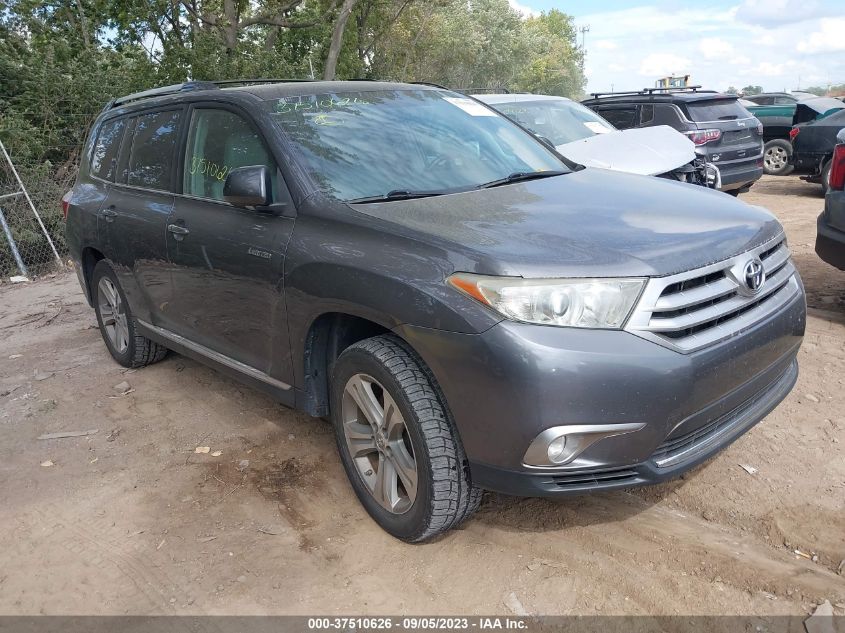 2013 TOYOTA HIGHLANDER LIMITED - 5TDDK3EH4DS200765