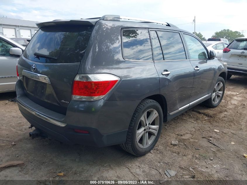 2013 TOYOTA HIGHLANDER LIMITED - 5TDDK3EH4DS200765