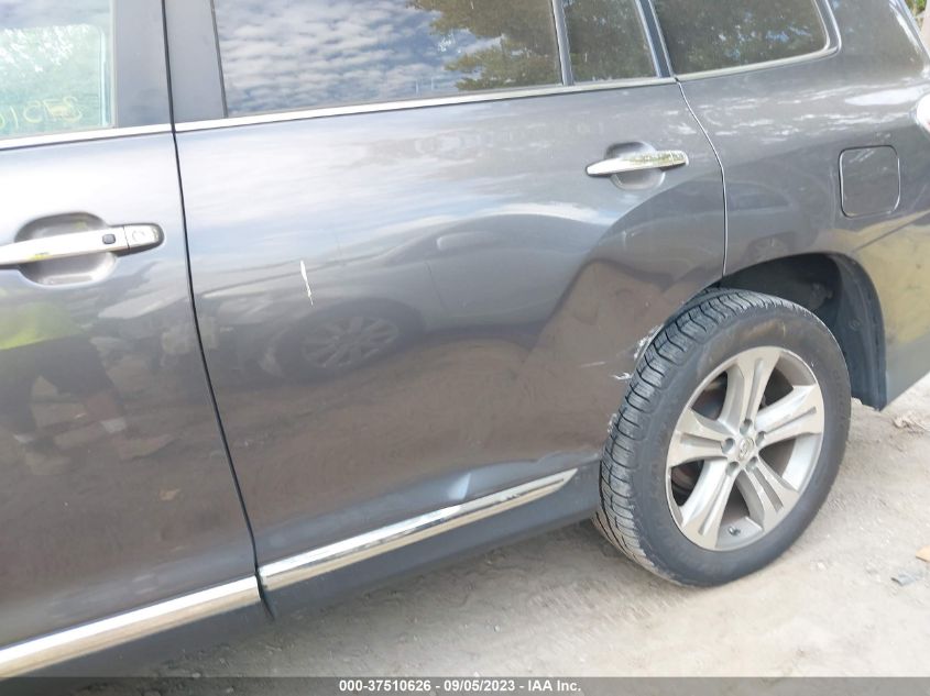 2013 TOYOTA HIGHLANDER LIMITED - 5TDDK3EH4DS200765