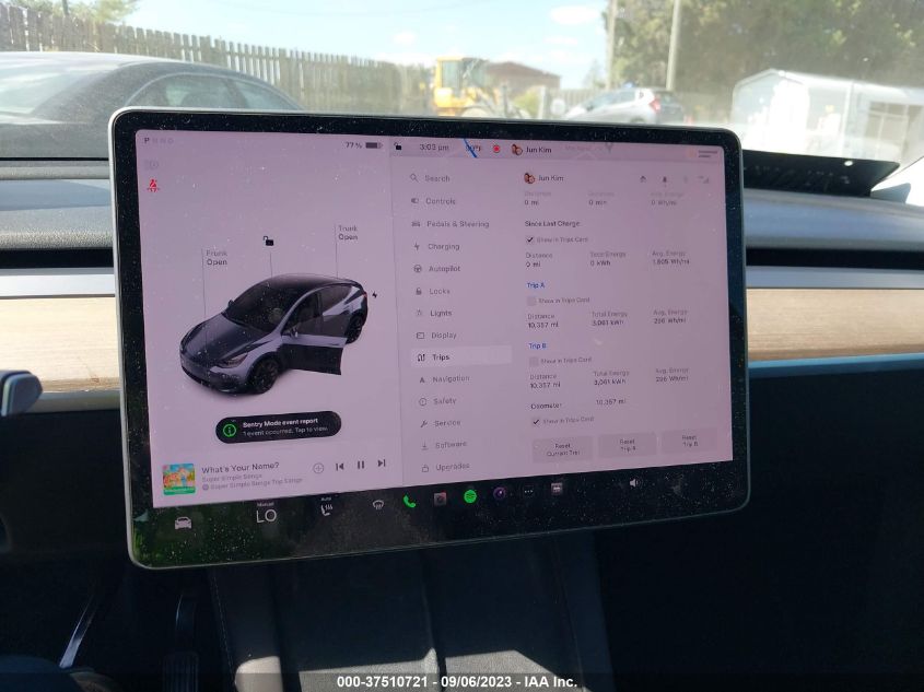 2022 TESLA MODEL Y LONG RANGE - 7SAYGDEE2NA009088