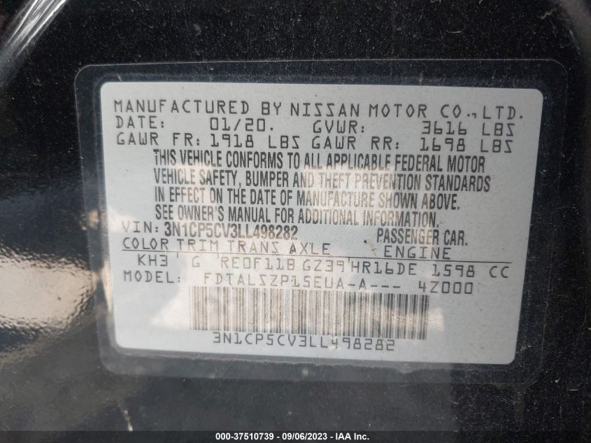 3N1CP5CV3LL498282 Nissan Kicks SV 9