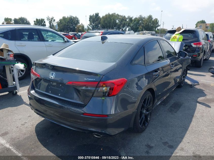 2HGFE2F57NH567496 Honda Civic Sedan SPORT 4