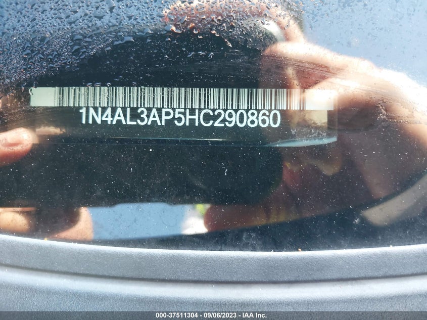VIN 1N4AL3AP5HC290860 2017 NISSAN ALTIMA 2.5/S/SV/SL/SR