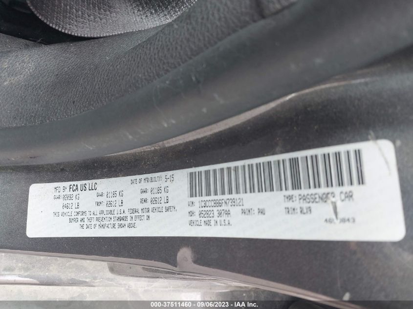 2015 CHRYSLER 200 S - 1C3CCCBB6FN739121