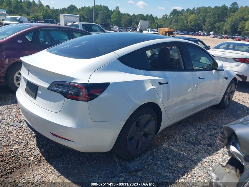 VIN 5YJ3E1EA4NF201110 2022 TESLA MODEL 3