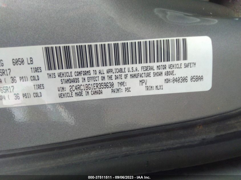 2014 CHRYSLER TOWN & COUNTRY TOURING - 2C4RC1BG1ER359630