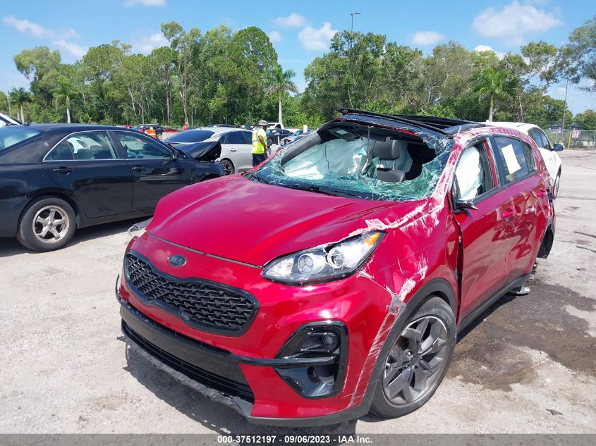 VIN KNDP63AC3N7990020 2022 KIA SPORTAGE S