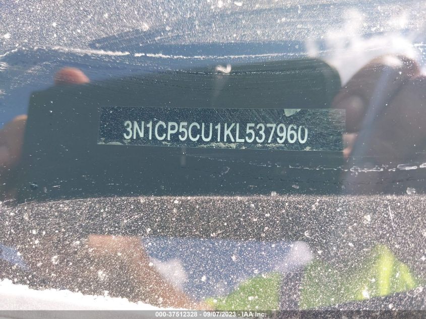 2019 NISSAN KICKS S/SR/SV - 3N1CP5CU1KL537960