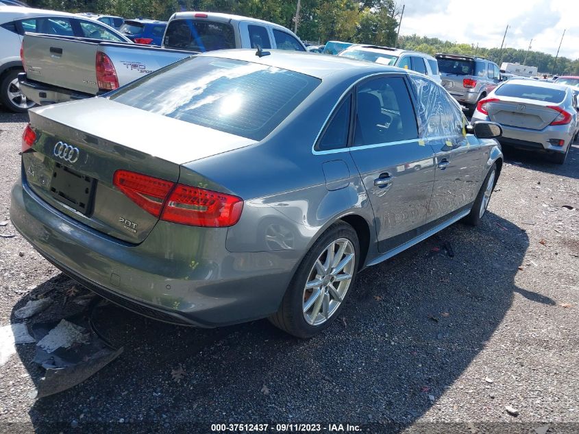 2014 AUDI A4 PREMIUM PLUS - WAUFFBFL1EN025602