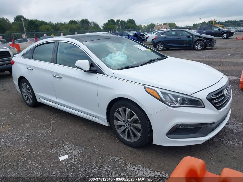 2015 HYUNDAI SONATA 2.4L SPORT TECH - 5NPE34AF2FH118196