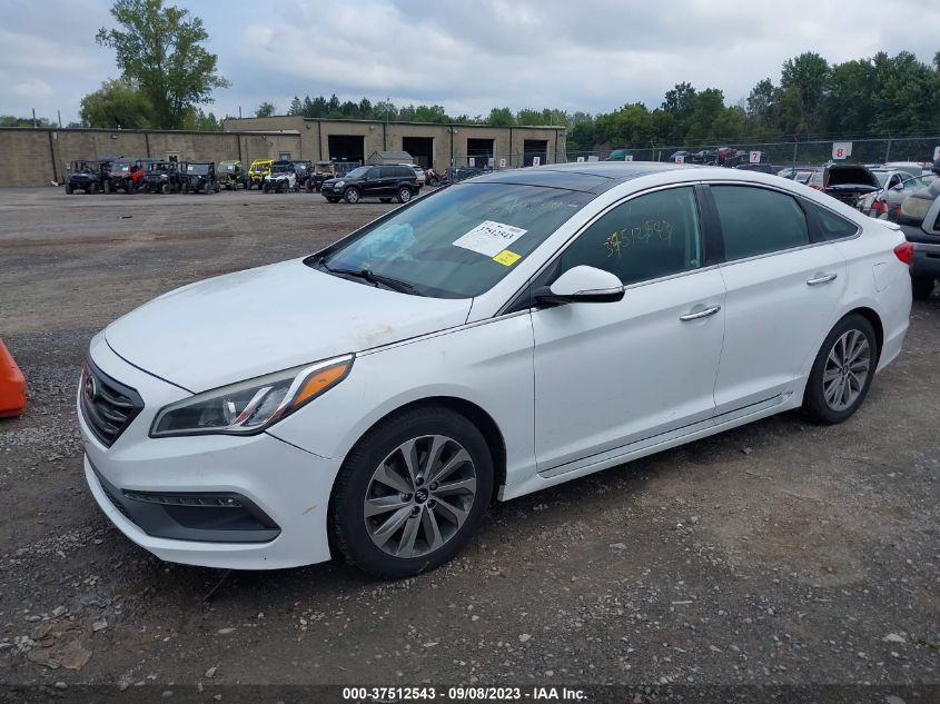 2015 HYUNDAI SONATA 2.4L SPORT TECH - 5NPE34AF2FH118196