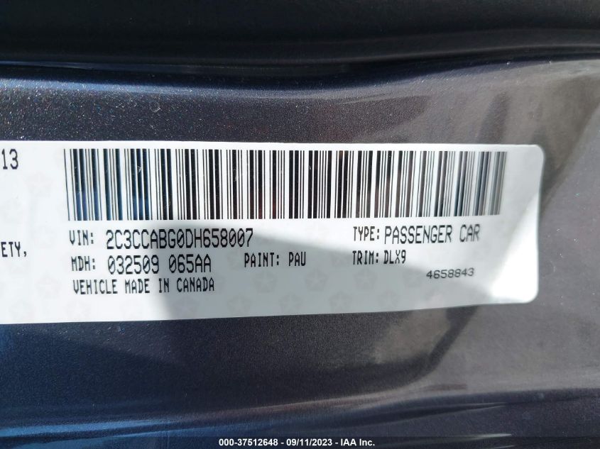 2013 CHRYSLER 300 300S - 2C3CCABG0DH658007