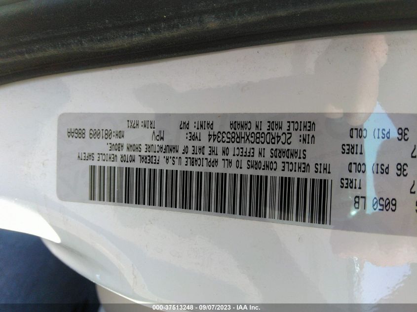 2017 DODGE GRAND CARAVAN SE - 2C4RDGBGXHR853344