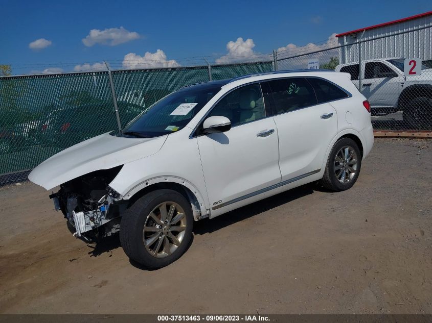 2017 KIA SORENTO SXL V6 - 5XYPKDA50HG244652