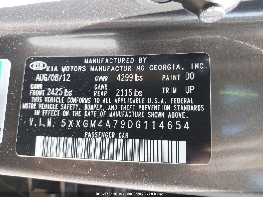 2013 KIA OPTIMA LX - 5XXGM4A79DG114654