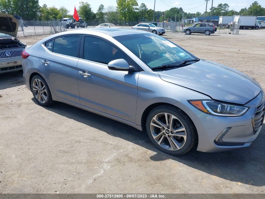 2017 HYUNDAI ELANTRA LIMITED - 5NPD84LF0HH107999