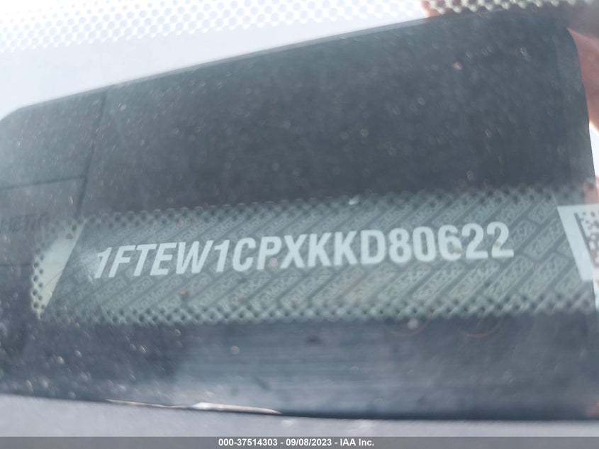VIN 1FTEW1CPXKKD80622 2019 FORD F-150 XL/XLT/LARIAT