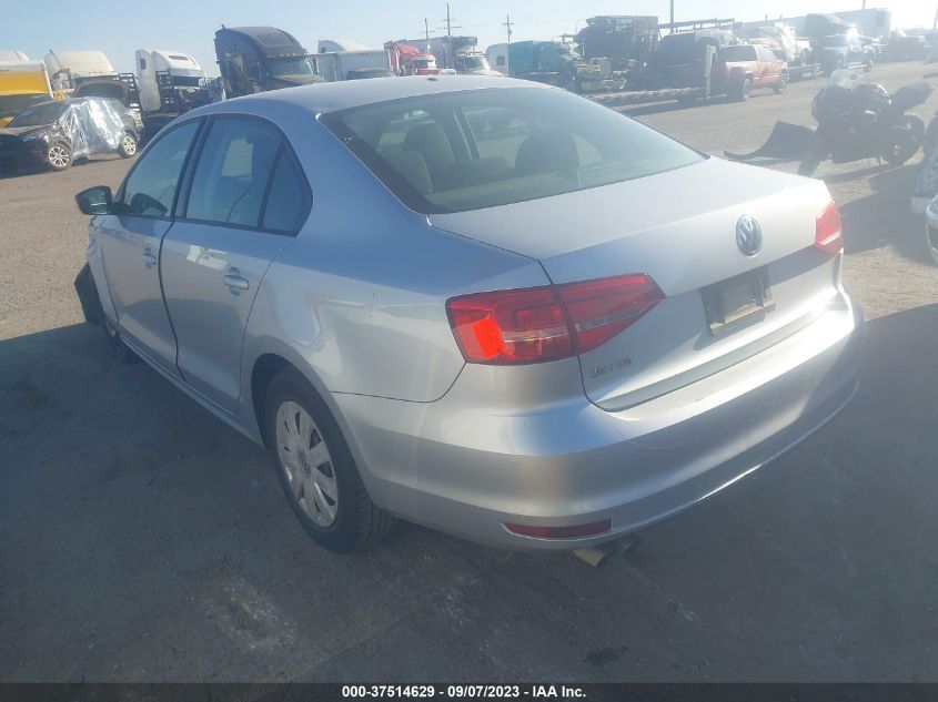 2015 VOLKSWAGEN JETTA SEDAN 2.0L S - 3VW2K7AJ5FM279757