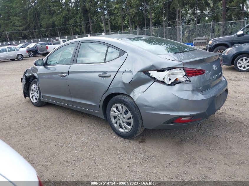 2019 HYUNDAI ELANTRA SE - KMHD74LF4KU806726