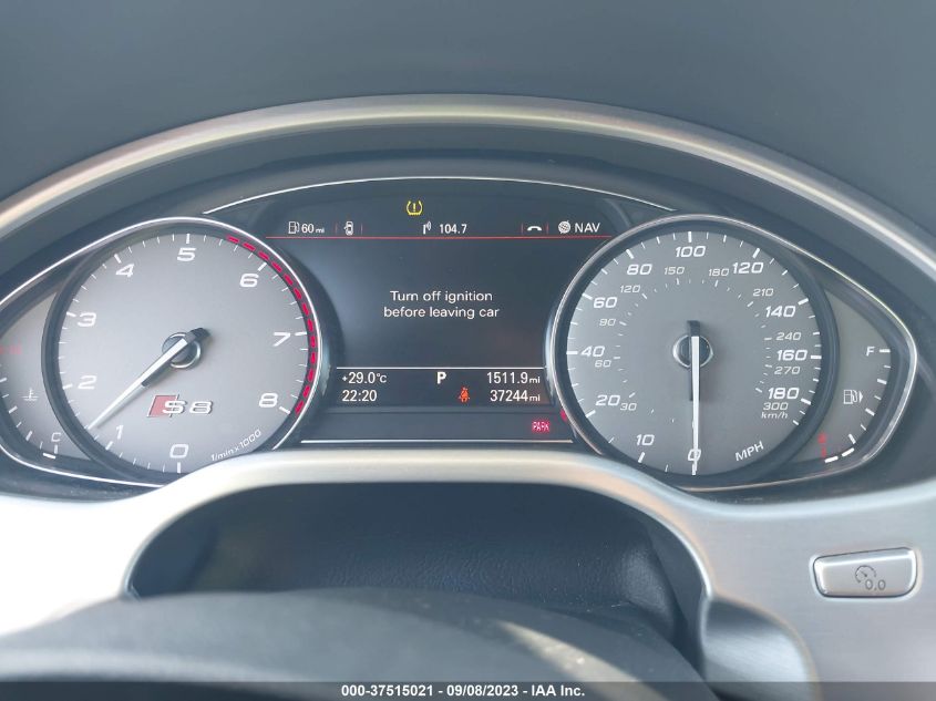 2015 AUDI S8 - WAUK2AFD9FN027290