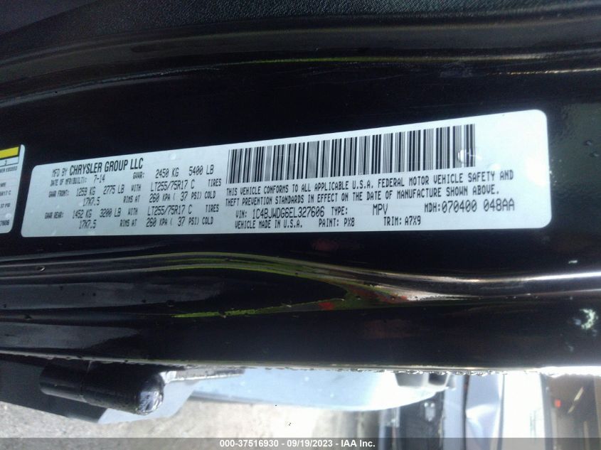 2014 JEEP WRANGLER UNLIMITED SPORT - 1C4BJWDG6EL327606