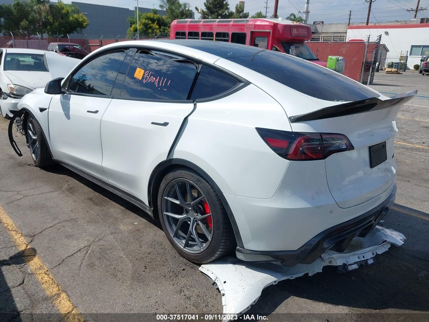 VIN 7SAYGDEF5NF365594 2022 TESLA MODEL Y PERFORMANCE
