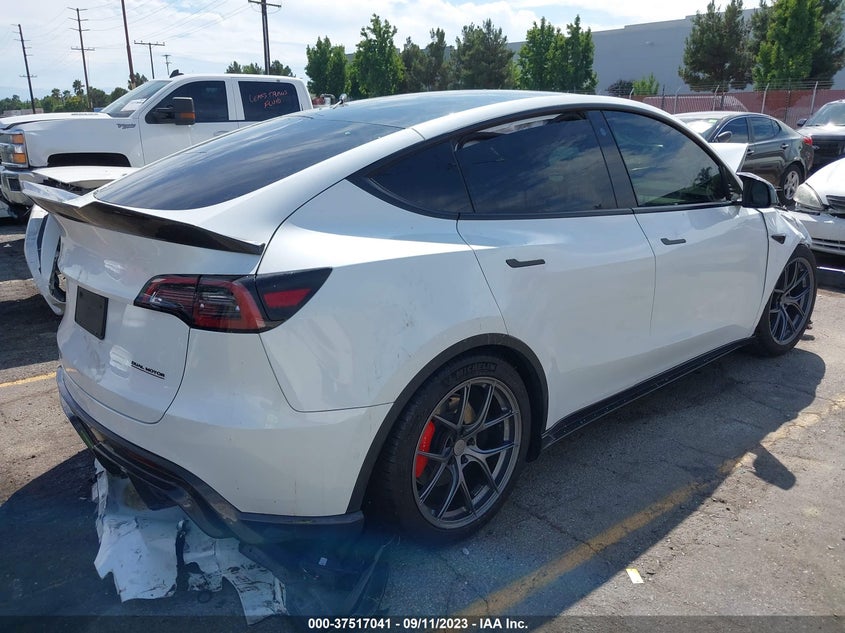 VIN 7SAYGDEF5NF365594 2022 TESLA MODEL Y PERFORMANCE