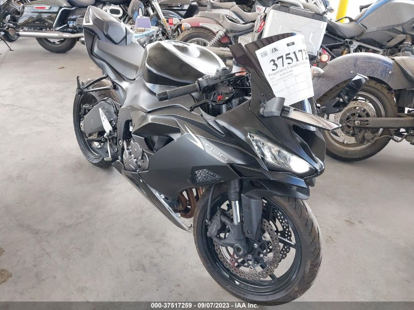 VIN JKBZXJH13NA013208 2022 KAWASAKI ZX636 K