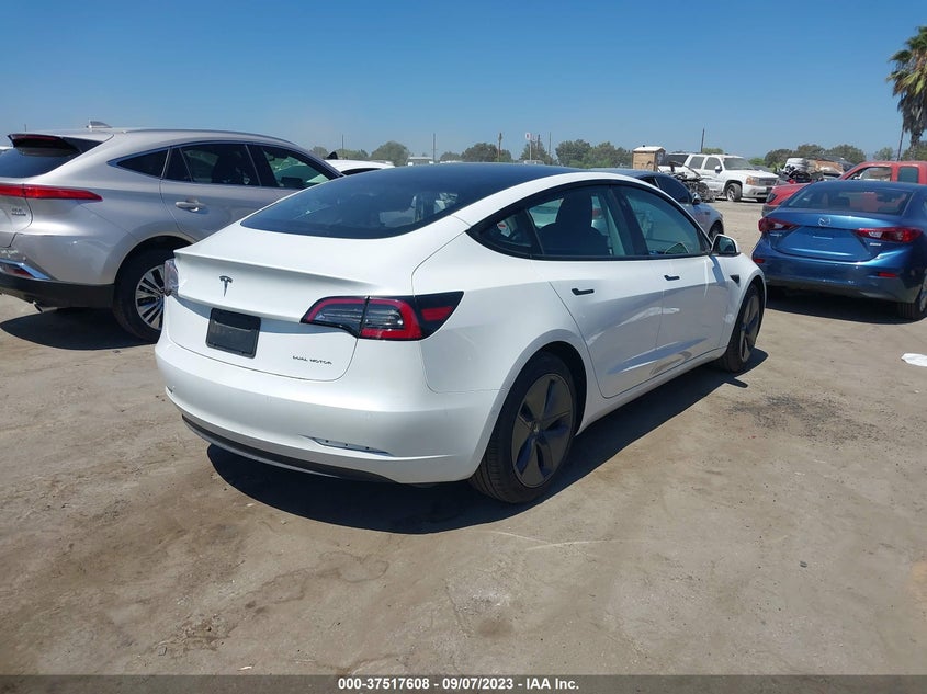 VIN 5YJ3E1EB7NF207265 2022 TESLA MODEL 3 LONG RANGE