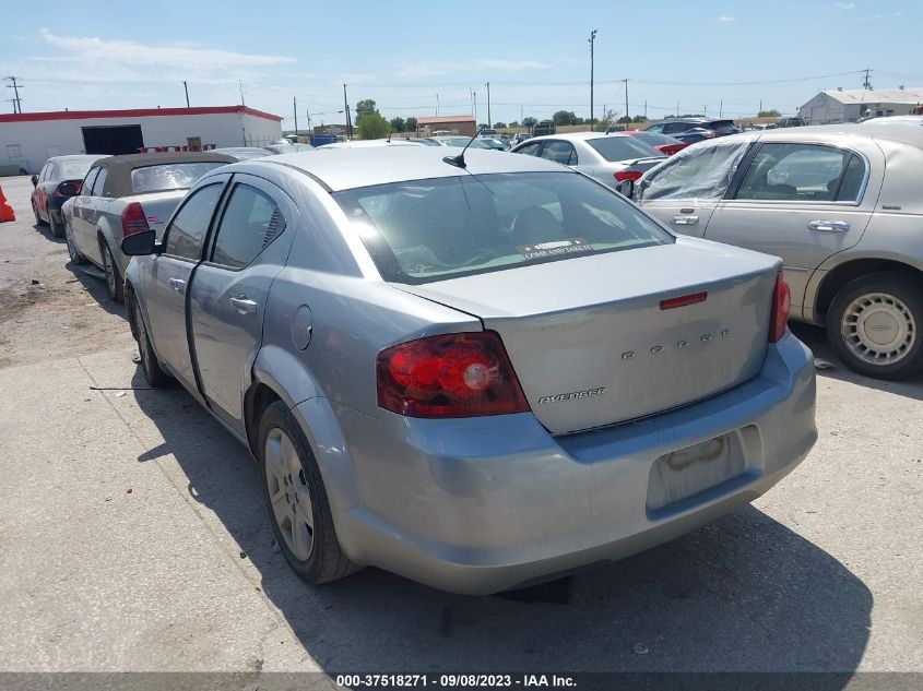 2013 DODGE AVENGER SE - 1C3CDZAB7DN637650