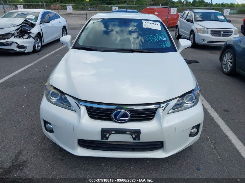 2013 LEXUS CT 200H HYBRID - JTHKD5BH2D2168857