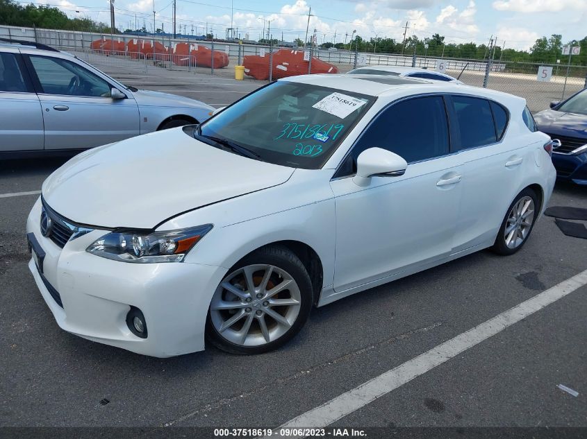 2013 LEXUS CT 200H HYBRID - JTHKD5BH2D2168857
