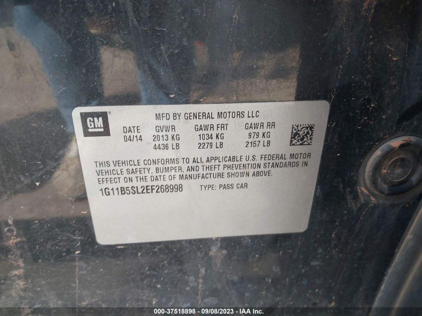 2014 CHEVROLET MALIBU LS - 1G11B5SL2EF268998