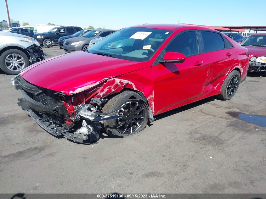 VIN 5NPLM4AG5NH076280 2022 HYUNDAI ELANTRA SEL