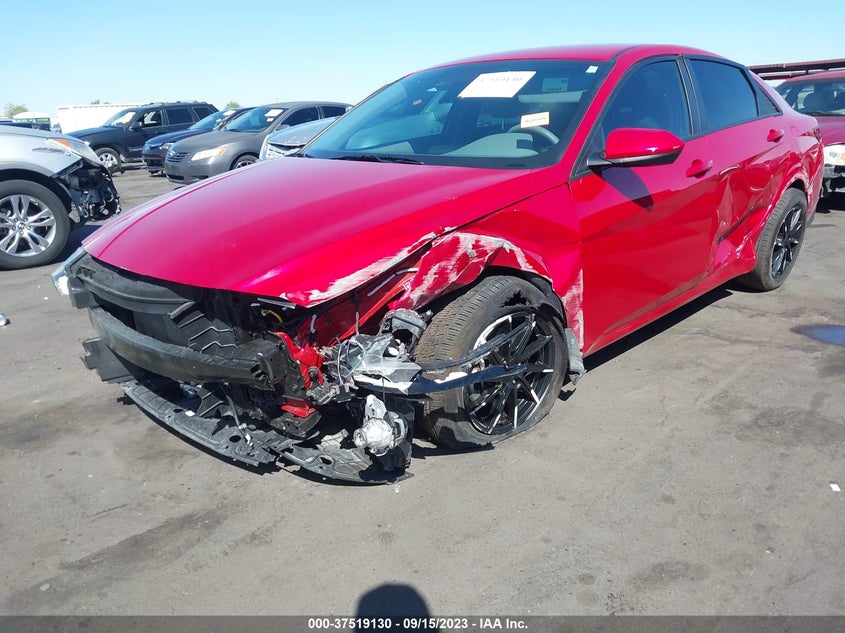 VIN 5NPLM4AG5NH076280 2022 HYUNDAI ELANTRA SEL