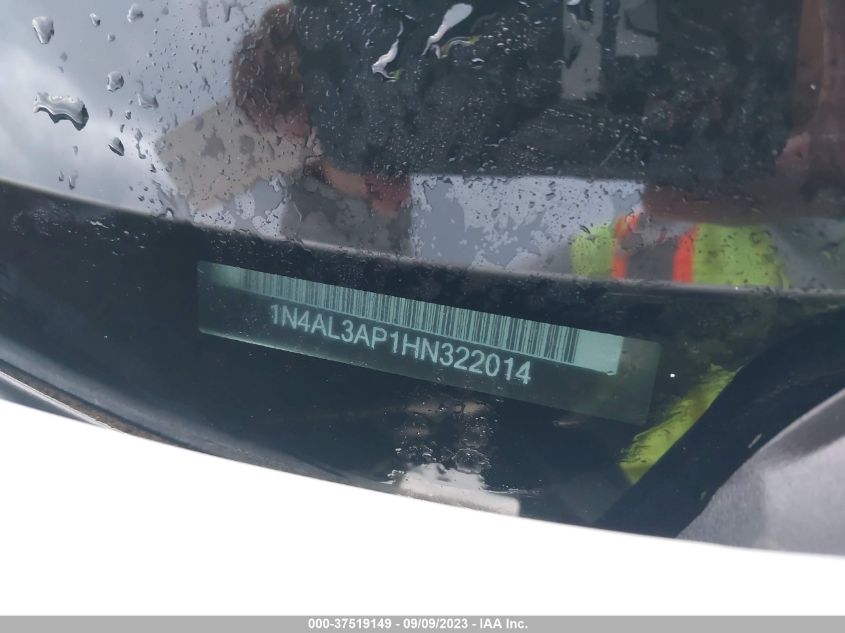 2017 NISSAN ALTIMA 2.5/S/SV/SL/SR - 1N4AL3AP1HN322014