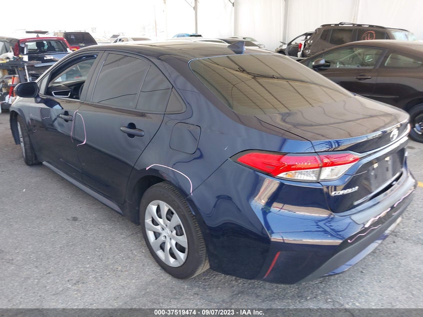 VIN 5YFEPRAE7LP050047 2020 TOYOTA COROLLA LE