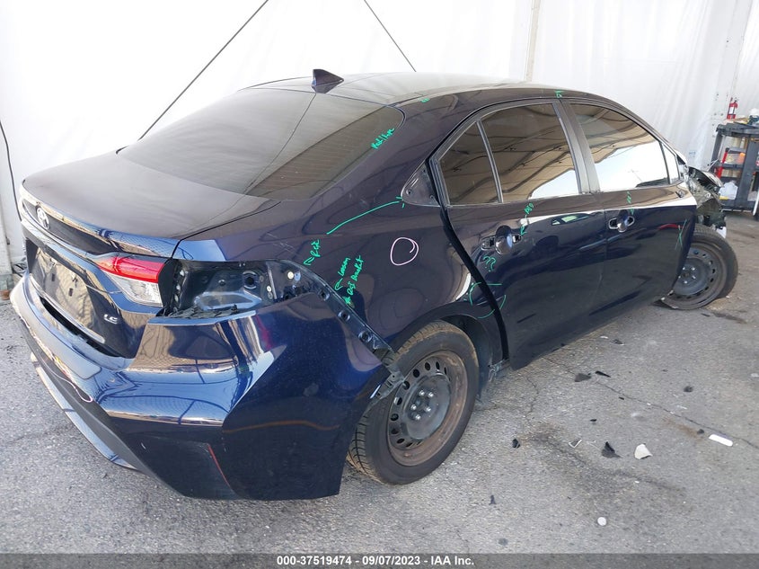 VIN 5YFEPRAE7LP050047 2020 TOYOTA COROLLA LE